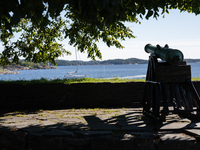 A general view of the Kristiansand fortress in Kristiansand, Norway on September 13, 2024. Kristiansand fortress was finished in 1672 and fo...