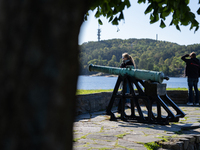 A general view of the Kristiansand fortress in Kristiansand, Norway on September 13, 2024. Kristiansand fortress was finished in 1672 and fo...