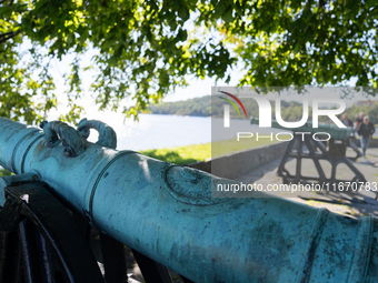 A general view of the Kristiansand fortress in Kristiansand, Norway on September 13, 2024. Kristiansand fortress was finished in 1672 and fo...