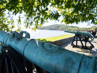 A general view of the Kristiansand fortress in Kristiansand, Norway on September 13, 2024. Kristiansand fortress was finished in 1672 and fo...