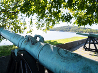 A general view of the Kristiansand fortress in Kristiansand, Norway on September 13, 2024. Kristiansand fortress was finished in 1672 and fo...