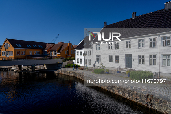 A general view of Kristiansand, Norway on September 13, 2024. Kristiansand is a city and municipality in Agder county, Norway. The city is t...