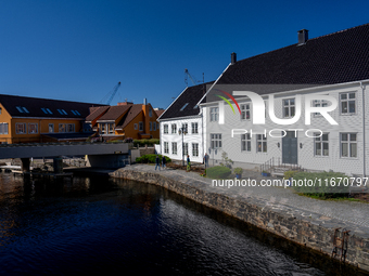 A general view of Kristiansand, Norway on September 13, 2024. Kristiansand is a city and municipality in Agder county, Norway. The city is t...