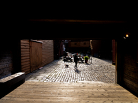 A view of Bryggen, the historic Hanseatic Wharf in Bergen, Norway, on September 15, 2024. Bryggen, a UNESCO World Heritage site, is one of B...