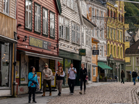 A general view of Bergen, Norway, on September 16, 2024. Bergen is the second-largest city in Norway, with a population of approximately 289...