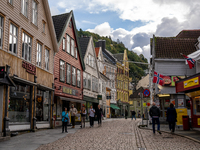 A general view of Bergen, Norway, on September 16, 2024. Bergen is the second-largest city in Norway, with a population of approximately 289...