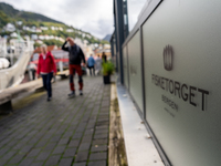 A view of the Fish market in Bergen, Norway, on September 16, 2024. Bergen is the second-largest city in Norway, with a population of approx...