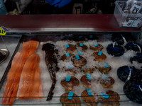 A view of the Fish market in Bergen, Norway, on September 16, 2024. Bergen is the second-largest city in Norway, with a population of approx...