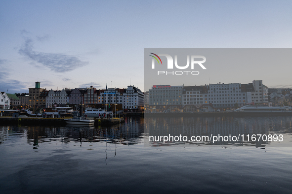 A general view of Bergen, Norway, on September 16, 2024. Bergen is the second-largest city in Norway, with a population of approximately 289...