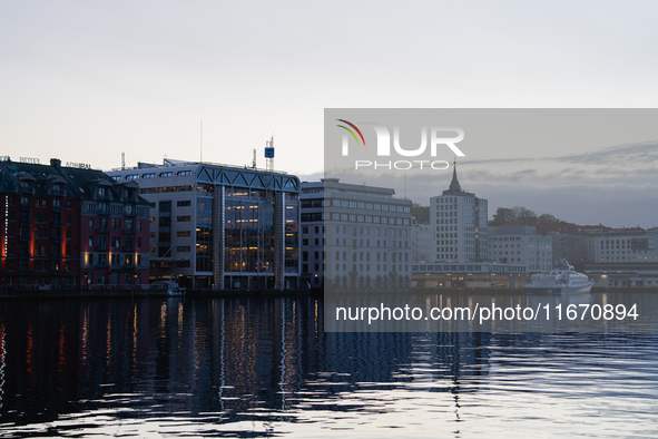 A general view of Bergen, Norway, on September 16, 2024. Bergen is the second-largest city in Norway, with a population of approximately 289...