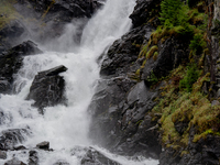 A view of Latefossen waterfall in Odda, Norway, on September 15, 2024. Latefossen, one of Norway's most famous waterfalls, is known for its...