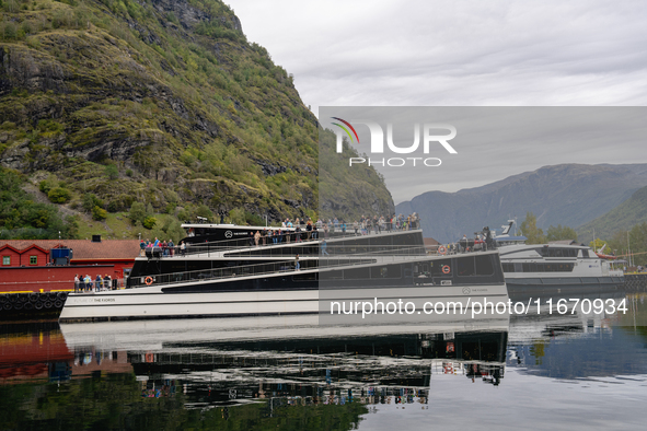 A view of Flam, Norway, on September 17, 2024.  