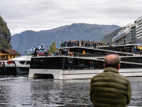 A view of Flam, Norway, on September 17, 2024.  (