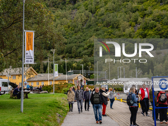 A view of Flam, Norway, on September 17, 2024.  (