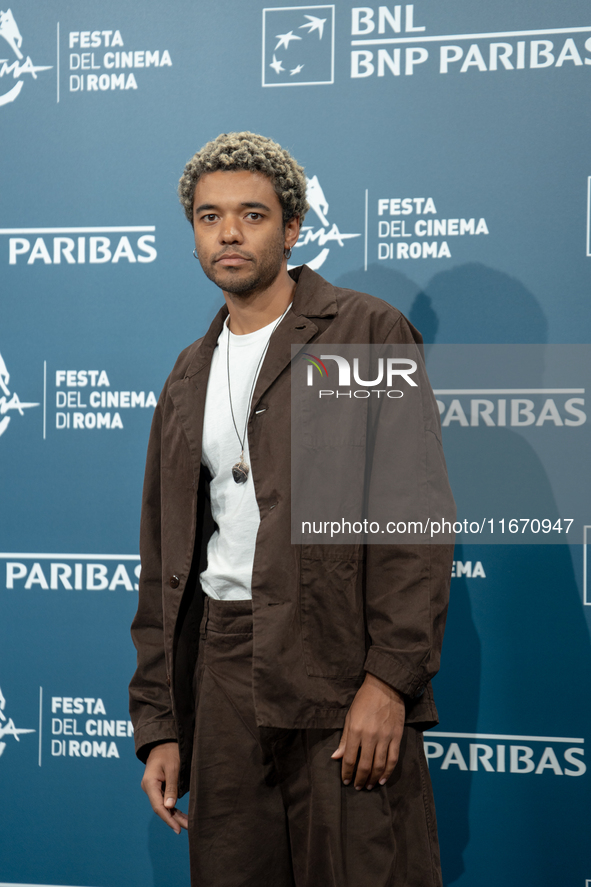 Brandon Wilson attends the ''Nickel Boys'' photocall at Auditorium Parco Della Musica in Rome, Italy, on October 16, 2024. 