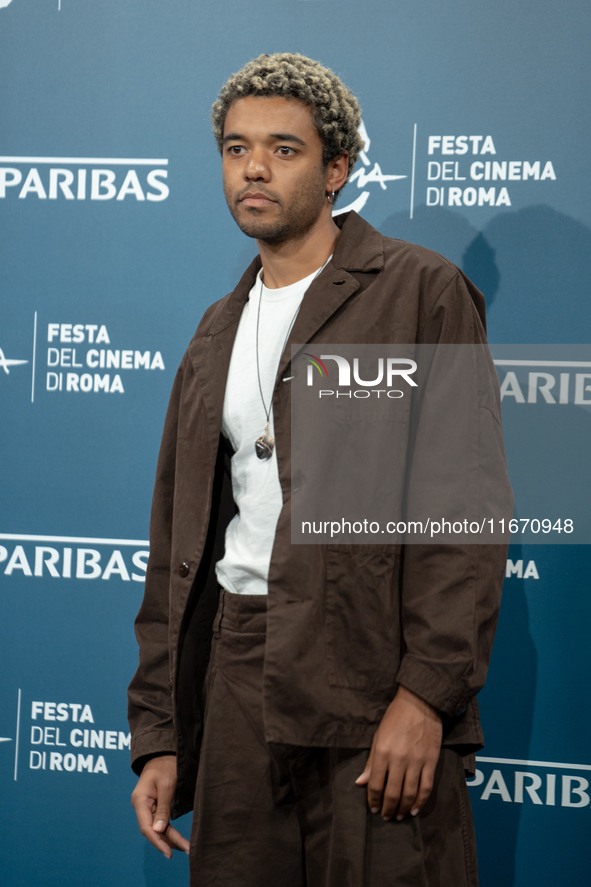 Brandon Wilson attends the ''Nickel Boys'' photocall at Auditorium Parco Della Musica in Rome, Italy, on October 16, 2024. 