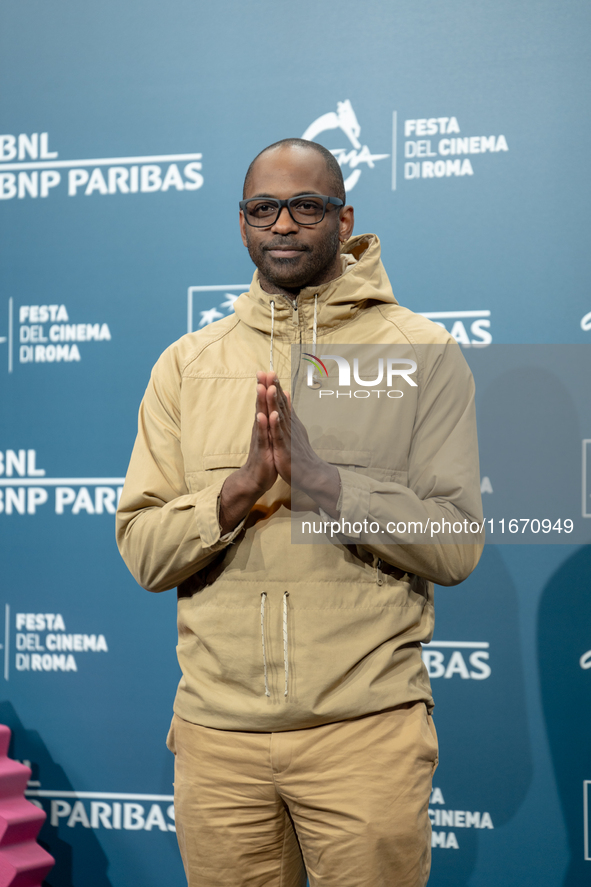 RaMell Ross attends the ''Nickel Boys'' photocall at Auditorium Parco Della Musica in Rome, Italy, on October 16, 2024. 