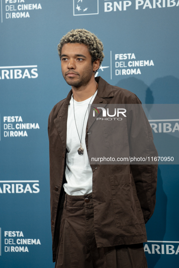 Brandon Wilson attends the ''Nickel Boys'' photocall at Auditorium Parco Della Musica in Rome, Italy, on October 16, 2024. 