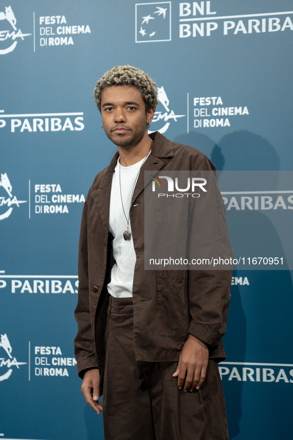 Brandon Wilson attends the ''Nickel Boys'' photocall at Auditorium Parco Della Musica in Rome, Italy, on October 16, 2024. 