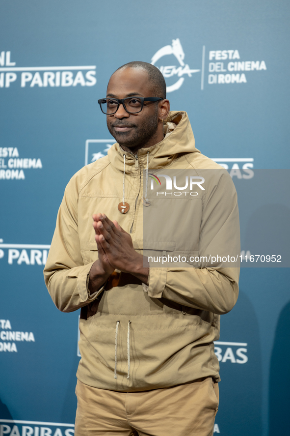 RaMell Ross attends the ''Nickel Boys'' photocall at Auditorium Parco Della Musica in Rome, Italy, on October 16, 2024. 