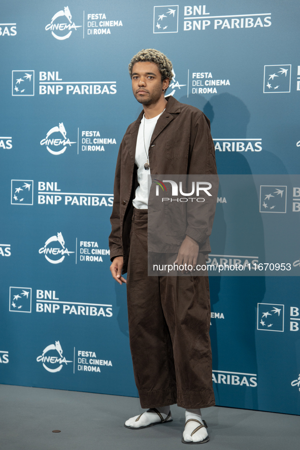 Brandon Wilson attends the ''Nickel Boys'' photocall at Auditorium Parco Della Musica in Rome, Italy, on October 16, 2024. 