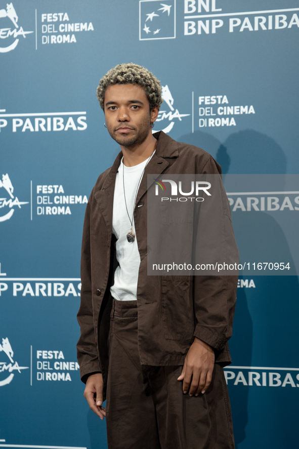 Brandon Wilson attends the ''Nickel Boys'' photocall at Auditorium Parco Della Musica in Rome, Italy, on October 16, 2024. 