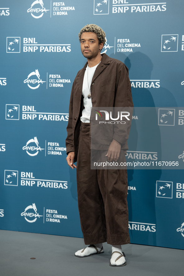 Brandon Wilson attends the ''Nickel Boys'' photocall at Auditorium Parco Della Musica in Rome, Italy, on October 16, 2024. 