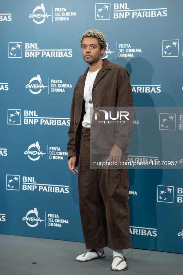 Brandon Wilson attends the ''Nickel Boys'' photocall at Auditorium Parco Della Musica in Rome, Italy, on October 16, 2024. 