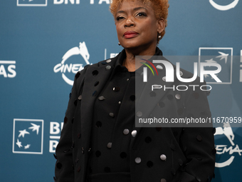 Aunjanue Ellis-Taylor attends the ''Nickel Boys'' photocall at Auditorium Parco Della Musica in Rome, Italy, on October 16, 2024. (