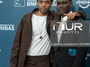 Brandon Wilson and Ethan Herisse attend the ''Nickel Boys'' photocall at Auditorium Parco Della Musica in Rome, Italy, on October 16, 2024....