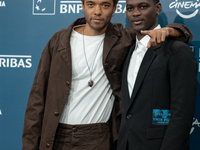 Brandon Wilson and Ethan Herisse attend the ''Nickel Boys'' photocall at Auditorium Parco Della Musica in Rome, Italy, on October 16, 2024....