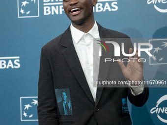 Ethan Herisse attends the ''Nickel Boys'' photocall at Auditorium Parco Della Musica in Rome, Italy, on October 16, 2024. (