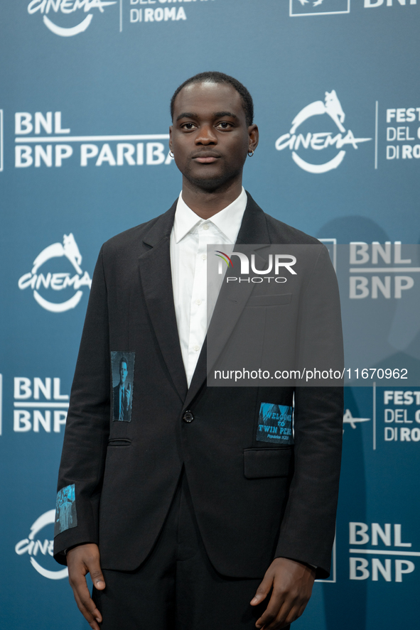 Ethan Herisse attends the ''Nickel Boys'' photocall at Auditorium Parco Della Musica in Rome, Italy, on October 16, 2024. 