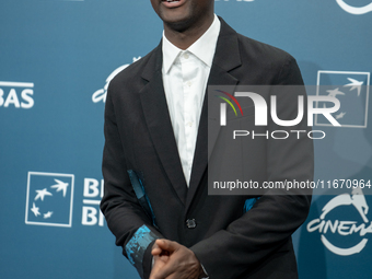 Ethan Herisse attends the ''Nickel Boys'' photocall at Auditorium Parco Della Musica in Rome, Italy, on October 16, 2024. (