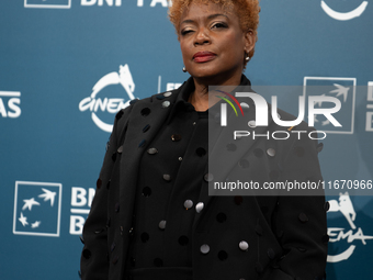 Aunjanue Ellis-Taylor attends the ''Nickel Boys'' photocall at Auditorium Parco Della Musica in Rome, Italy, on October 16, 2024. (