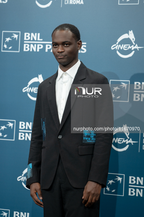 Ethan Herisse attends the ''Nickel Boys'' photocall at Auditorium Parco Della Musica in Rome, Italy, on October 16, 2024. 