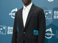 Ethan Herisse attends the ''Nickel Boys'' photocall at Auditorium Parco Della Musica in Rome, Italy, on October 16, 2024. (