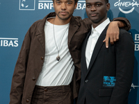 Brandon Wilson and Ethan Herisse attend the ''Nickel Boys'' photocall at Auditorium Parco Della Musica in Rome, Italy, on October 16, 2024....