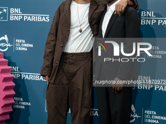 Brandon Wilson and Ethan Herisse attend the ''Nickel Boys'' photocall at Auditorium Parco Della Musica in Rome, Italy, on October 16, 2024....