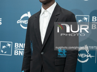 Ethan Herisse attends the ''Nickel Boys'' photocall at Auditorium Parco Della Musica in Rome, Italy, on October 16, 2024. (