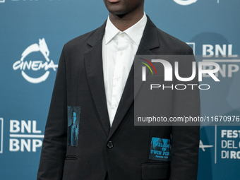 Ethan Herisse attends the ''Nickel Boys'' photocall at Auditorium Parco Della Musica in Rome, Italy, on October 16, 2024. (