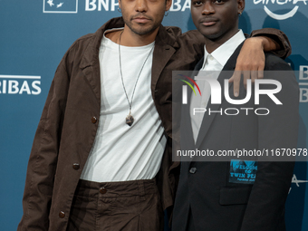 Brandon Wilson and Ethan Herisse attend the ''Nickel Boys'' photocall at Auditorium Parco Della Musica in Rome, Italy, on October 16, 2024....