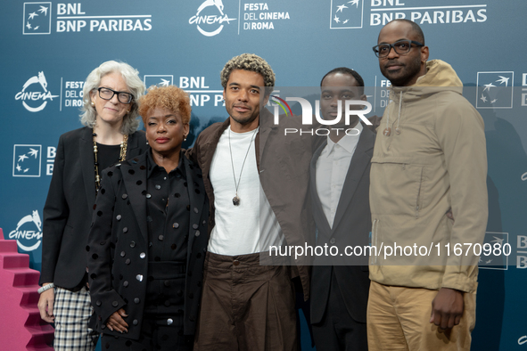 Aunjanue Ellis-Taylor, Brandon Wilson, Ethan Herisse, and RaMell Ross attend the ''Nickel Boys'' photocall at Auditorium Parco Della Musica...