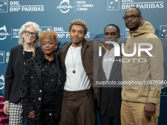 Aunjanue Ellis-Taylor, Brandon Wilson, Ethan Herisse, and RaMell Ross attend the ''Nickel Boys'' photocall at Auditorium Parco Della Musica...