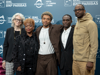 Aunjanue Ellis-Taylor, Brandon Wilson, Ethan Herisse, and RaMell Ross attend the ''Nickel Boys'' photocall at Auditorium Parco Della Musica...