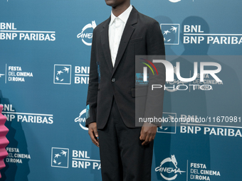 Ethan Herisse attends the ''Nickel Boys'' photocall at Auditorium Parco Della Musica in Rome, Italy, on October 16, 2024. (