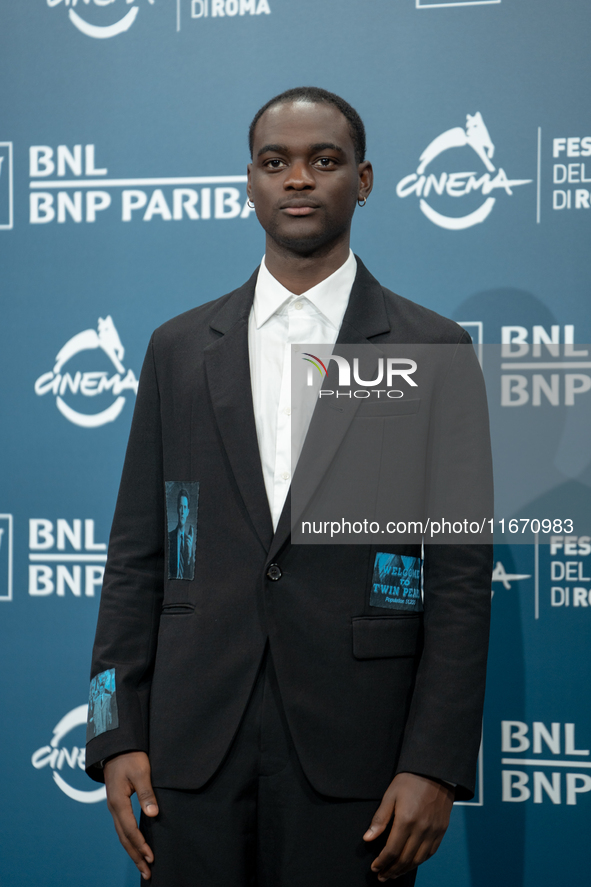 Ethan Herisse attends the ''Nickel Boys'' photocall at Auditorium Parco Della Musica in Rome, Italy, on October 16, 2024. 