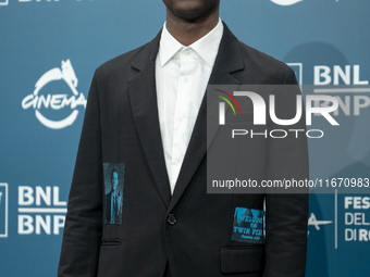 Ethan Herisse attends the ''Nickel Boys'' photocall at Auditorium Parco Della Musica in Rome, Italy, on October 16, 2024. (