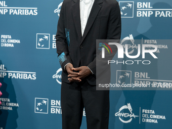 Ethan Herisse attends the ''Nickel Boys'' photocall at Auditorium Parco Della Musica in Rome, Italy, on October 16, 2024. (