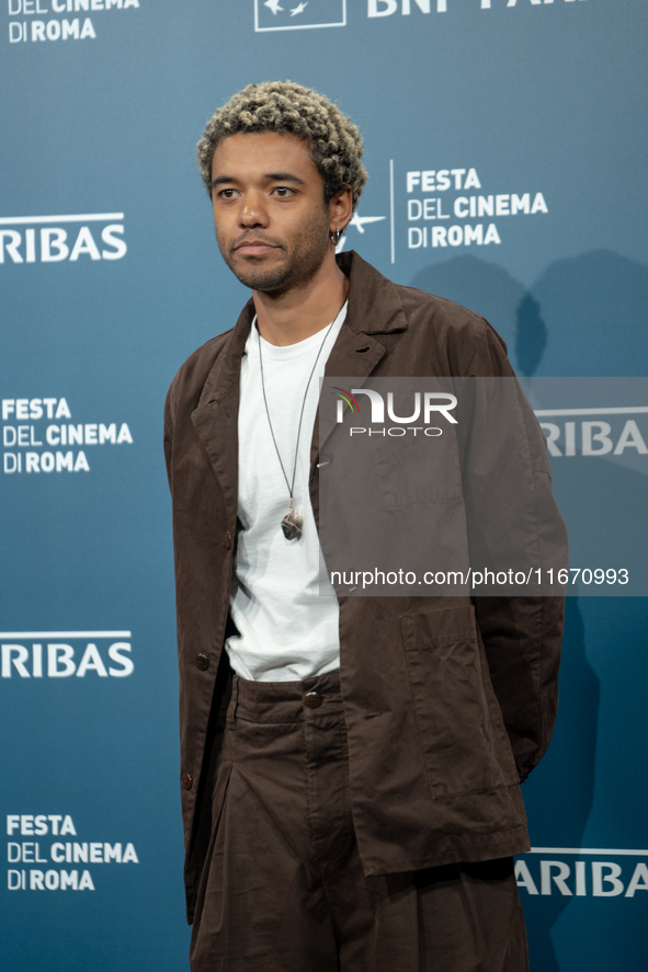 Brandon Wilson attends the ''Nickel Boys'' photocall at Auditorium Parco Della Musica in Rome, Italy, on October 16, 2024. 